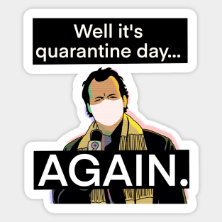 Groundhog Day 2020. Color Sticker